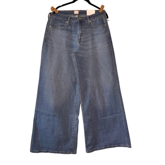 A New Day Women's High Rise Wide Leg Jeans,  Blue Denim 10/R - Picture 1 of 5